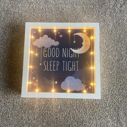 Night light Box Frames, battery powered x2 AAA (not included) 
£12.50 Each 
P+P £4.00
Collection Brockholes 
4 left
