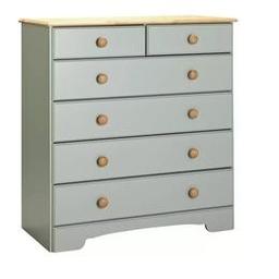 Nordic 4+2 Chest of Drawers Grey and Pine

💥New/other. Flat packed in the box💥

Size H89, W84, D40cm.
Internal drawer H8.6, W32.1, D35cm.
Large internal drawer H8.6, W71.9, D35cm.
Handle size: L3.9, W3.9cm

💥Check our other items💥