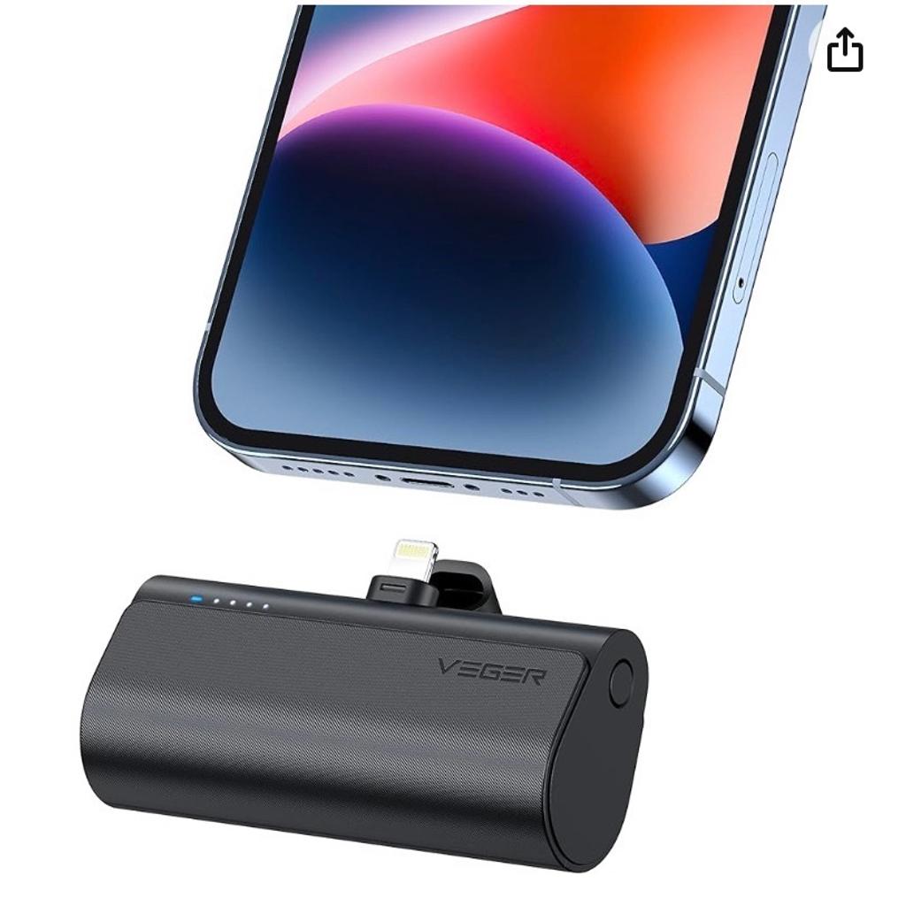 VEGER Mini Portable Charger 5000mAh, 20W Fast Charging
Power Bank,Small Battery Pack Compatible with iPhone 14/14
Pro/14 Pro Max/14 Plus/13/12/11
/XS/XR/X/8/7/6s/Plus,Airpods and More
Used on holiday only