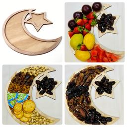 20 available
Make your Eid celebrations more special with our star and moon grazing board, a perfect addition to your party essentials. This beautiful grazing board is an excellent choice for hosting gatherings and impressing guests with its stunning design.
Crafted from high-quality materials, this Eid decoration is durable and long-lasting. The star and moon design adds a touch of elegance to any table setting, making it an ideal centerpiece for your festivities.
This grazing board's perfect size allows you to display an array of delicious treats such as cheese, fruits, nuts, or sweets-making it ideal for both small gatherings or larger events. The varying sections provide ample space for numerous nibbles that can be easily shared among guests.
The star and moon grazing board comes in a sleek finish that complements any decoration style you choose. It's also easy to clean with just soap & water- meaning less time spent cleaning up after the party!