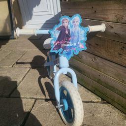 Frozen balance bike, only used a few times.