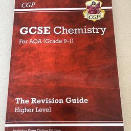AQA revision guide and exam practice workbook for GCSE CHEMISTRY in perfect condition and without any marking or annotation