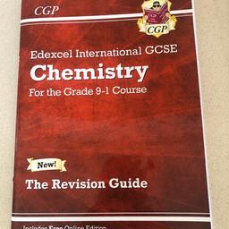 Edexel International GCSE Chemistry
1 revision guide
2 exam practice workbook
3 revision question cards

RRP £24

In perfect condition and without any marking or annotation