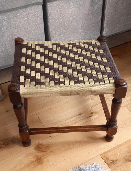 Buy & Sell South Yorkshire Rotherham - Photos for Handmade Wooden Woven Foot Stool.