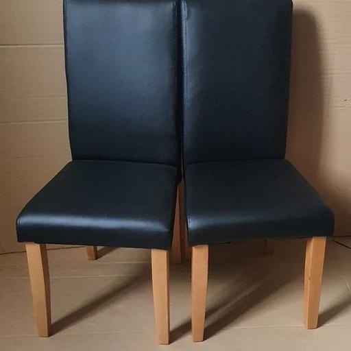 Buy & Sell West Yorkshire Bradford - Photos for Pair of Midback Dining Chairs - Black