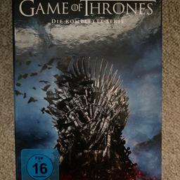 Verkaufe hier die komplette Serie, Game of Thrones, 8 ( Staffeln )  DVDS, da privat keine Rücknahme keine Garantie.