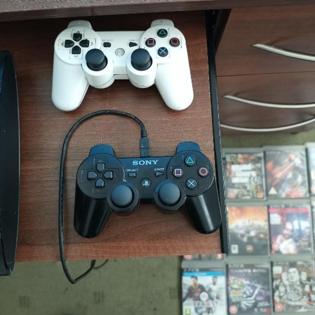 Sony PS3 console 500gb super slim model
plenty of memory
comes with 1 original control pad rare to find now

1 generic pad
charging cable
16 games
console fully working
don't expect brand new item

in cex this model console alone £100

grab this while it's available
