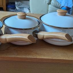 Brand new pan set. Four pots and a frying pan. Must be able to collect B62 area. £35 Ono.
