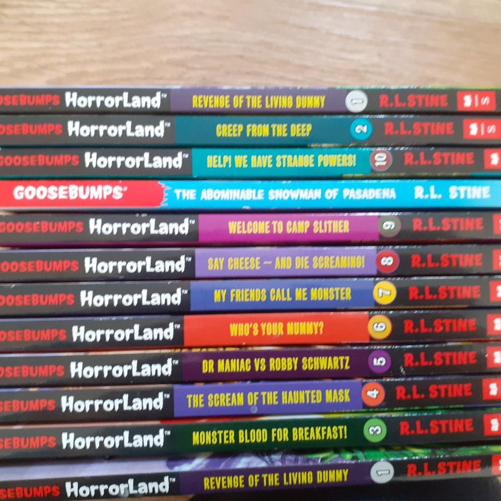 kids reading books for learning. Biff, chip and kipper, lady bird, phonics, levels 1,1+,2,3 and 4. Also 12 goosebumps books. all in excellent condition. These are sets so there are alot of books.