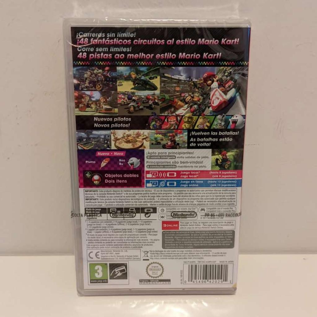 Verkaufe hier Mario Kart 8 Deluxe für die Nintendo Switch. Es handelt sich um unbenutzte und noch versiegelte Neuware. Kein Tausch! Abholung oder Versand möglich.