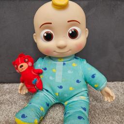 selling cocomelon JJ doll 
like new, got given as a present but son not interested 
talks and sings songs (bedtime) 
Good clean condition 
comes from smoke free pet free home
collection from b9 area cannot deliver