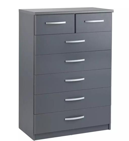 Buy & Sell West Yorkshire Bradford - Photos for Hallingford Grey 5+2 Drawer Chest Grey