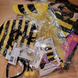 Bienenkostüm plus Tasche, Flügel Strumpfhosen und Wimpern
Versandkosten trägt der Käufer