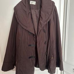 Brown eastex coat jacket taupe
