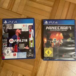 Ich verkaufe 2 PlayStation Spiele:
Minecraft, Fifa 21
Mit Originalverpackung