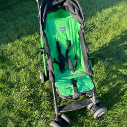 Chicco Echo Buggy complete with rain cover and “shopping basket” underneath