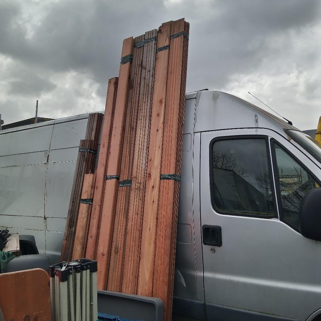 #EARTHDAY 20% OFF

Herecycles have a large joblot of softwood 25mm thick red cedarT+G..
25 x 3.4m (10foot).so that's 250ft
5 x 2.7m(8.5foot)so 42 ft+
5 x 2.4m(7.5foot)so 37ft+
5 x 2.0m (6.5foot)so 32ft.
5 x1.8m (5.1foot) so 25ft.
so close to 400foot in total..very hard to find so thick...most supplies are 17mm
so £1 per foot is a good price for normal pine T+G
this would make a beautiful summer house or even used as cladding on a house..
Do the reaserch it's normally very expensive
£23-£28 per 10ft length.

please check out my page for many unique items available..
£240 CASH
TODAY ONLY
HErecycles
07707022376