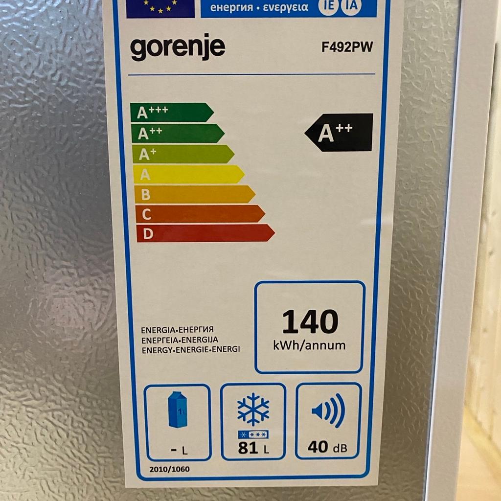 Gorenje GO 56-F492PW 3 Laden

3 Jahre Alt
Kaum verwendet

Funktioniert einwandfrei.
Tier- und Rauchfreier Haushalt.
Da Privatverkauf keine Rücknahme oder Garantie.