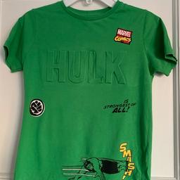 2 x Boys Marvel Hulk T-Shirts Age 7

Each worn once only in good condition from a smoke and pet free home.

Postage or collection Woodford, IG8.