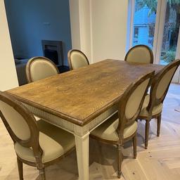 6 India Jane dining chairs. One has marks on which can probably be removed with a good clean. 75£ each - will take offers of less than 6 if desired