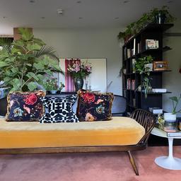 Stunning Daybed Sofa by Ercol. Seat cushion upholstered in Osbourne & Little velvet.
