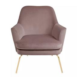 Habitat Celine Velvet Accent Chair - Pink

💥New/other. Flat packed in the box💥

Made from 100% polyester.
Metal feet.
Fixed seat with foam filling
Size H83, W74, D73cm.
Floor to seat height: 42cm.
Depth of seat: 52cm.
Height of seat back: 79cm.
Width of seating area between arms: 51cm.
Height of arm rest: 23cm.
Weight 16.5kg.

💥 Check our other items💥