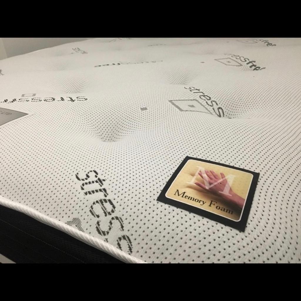 BRAND NEW DOUBLE BED+ORTHOPAEDIC MEMORY MATTRESS!🔥11INCH DEPTH🔥ONLY £225
•MEMORY FOAM LAYER
•EDGE TO EDGE SUPPORT
•12.5 INTERLINKED BONNELL HIGH QUALITY SPRING SYSTEM
•HAND TUFTED
•4WAY STRETCH STRESS FREE HYPOALLERGENIC MATERIAL
•UK REGULATED
•FIRM+BENEFITS WITH LUXURY FILLINGS!
BASE IS STRONG WITH EXTRA SUPPORTS!

CAN SUPPLY HEADBOARDS FOR JUST £25! PLEASE DONT CONFUSE THIS MATTRESS WITH THE VACUUM PACKED ONES. THIS IS A HIGH QUALITY ONE AND CANT BE ROLLED👍
WE DELIVER THIS IN PERSON! FREE BIRMINGHAM DELIVERY. (for other areas please message your postcode for a price).
Call or message on 07902888477