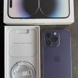 iPhone 14 Pro - 128GB Deep Purple - Unlocked - Never Used - 100% Battery Life - Comes in box with all accessories. CASH ONLY. Collection in SE1.