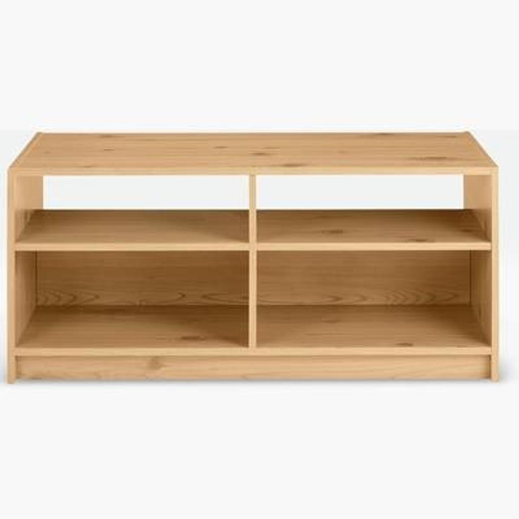 Maine TV Unit - Beech Effect

🔶New/other. Flat packed in the box🔶

Made from MDF and particleboard.
Collect in store today.
Size H 46, W 103, D 50cm.
Weight 21.2kg.
4 shelves.
4 media storage sections.
Largest height of media equipment sections 20.9cm.
Suitable for screen sizes up to 43in.
Maximum weight of TV 50kg

🔶 Check our other items🔶