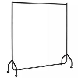 5ft Single Heavy Duty Clothes Rail - Black

🔶ExDisplay. Flat packed in the box🔶

Mounted on wheels for easy movement.
Size H160.5, W150cm.
Rail weight capacity 50kg

🔶Check our other furniture 🔶
