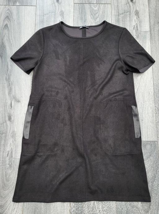 Buy & Sell Surrey Elmbridge - Photos for Zara Womens Plush Black Dress - Size:M/38 /