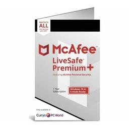 Protect your devices from online threats with McAfee LiveSafe Premium 2024. This is a powerful antivirus, anti-spyware, and VPN firewall software that can be used on an unlimited number of devices. It comes in a product key card format and supports multiple operating systems including Microsoft Windows, Apple Mac OS, and Android. The software requires a minimum processor speed of 1 GHz, 2 GB RAM, and
500 MB of hard drive space. It also supports different languages and has a model name of LiveSafe Premium 2024 - 1 year for unlimited devices. Get the peace of mind you deserve with McAfee LiveSafe