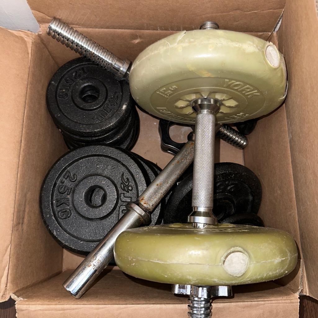 Got Loose Weights Mix With Weights Equipments Bundle. Mixed Kgs.