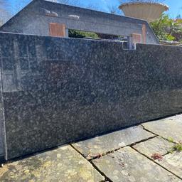 4 pieces of black granite worktop from old kitchen.

See photo for sizing of pieces.

Collection only.