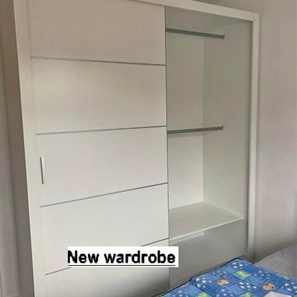 🔴 What we offer :
Wardrobe 100cm Brand comes with:
2 sliding mirror doors
5 shelves
2 hanging rails
dimensions:
Width:120cm
Height:216cm
Depth:62cm

⭕Wardrobe 120cm comes with:
2 sliding mirror doors
5 shelves
2 hanging rail.
Dimensions:
Width: 120cm
Height: 216cm
Depth: 62cm

⭕Wardrobe 150cm comes with:
2 sliding doors
6 shelves
2 hanging rail
Dimensions:
Width: 150 cm
Height: 216 cm
Depth: 62 cm

⭕Wardrobe 180cm comes with:
2 sliding doors
6 shelves
2 hanging rail
Dimensions:
Width: 180 cm
Height: 216 cm
Depth: 62 cm

⭕Wardrobe 203cm comes with:
2 sliding doors
10 Shelves
4 hanging rails
Dimensions:
Width: 203 cm
Height: 216cm
Depth: 62cm

⭕Wardrobe 250cm comes with:
3 Sliding doors
8 Shelves
4 Hanging Rails
3 Drawers
Width: 250cm
Height: 216cm
Depth: 62cm

🛑Fast Delivery
🛑Highest Quality 16mm laminated, scratch-resistant particle chip board

CONTACT US THROUGH DM
WhatsApp(07404)(654449)