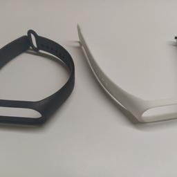 Due cinturini regolabili nuovi, colore bianco e nero, per orologio Mi Smart Band 4