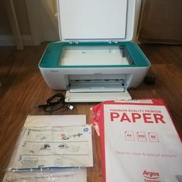 HP DESKJET 2362 Printer. Only used a few times. Comes complete with power and USB cables plus a pack of A4 paper. Collection only please from Old Tupton area near Chesterfield in Derbyshire.