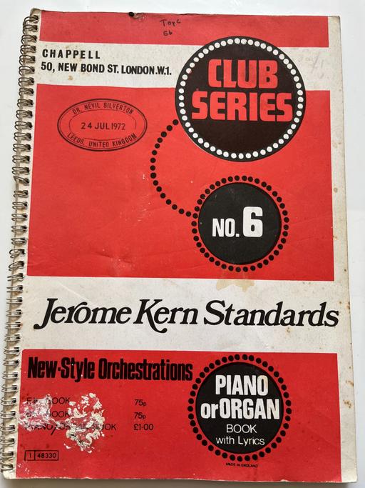 Buy & Sell North Yorkshire Harwood Dale - North Yorkshire - Photos for JEROME KERN STANDARDS (UK SONGBOOK)