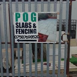 POG FENCING .
SPRING OFFERS
Unsightly slabs from the 90s left in the garden? Start Spring 2024 with a garden makeover and give us a call on 07587698520 or visit us at the yard near screwfix in wednesbury to check out our stock of different styles of slabs, edgings , stepping stones and more .