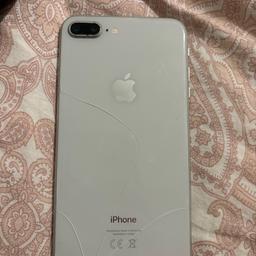 Iphone 8 plus has cracked screen and cracked back and a chip in the glass on the front but doesn’t effect the phone as it still works perfectly fine
comes with 1 case
open to offers