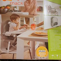 The Chicco Pocket Snack Booster Seat is lightweight, portable and easy to adjust, perfect for families on the go

hardly used, great condition. oringinally priced at £25 from Smyths
6 months +