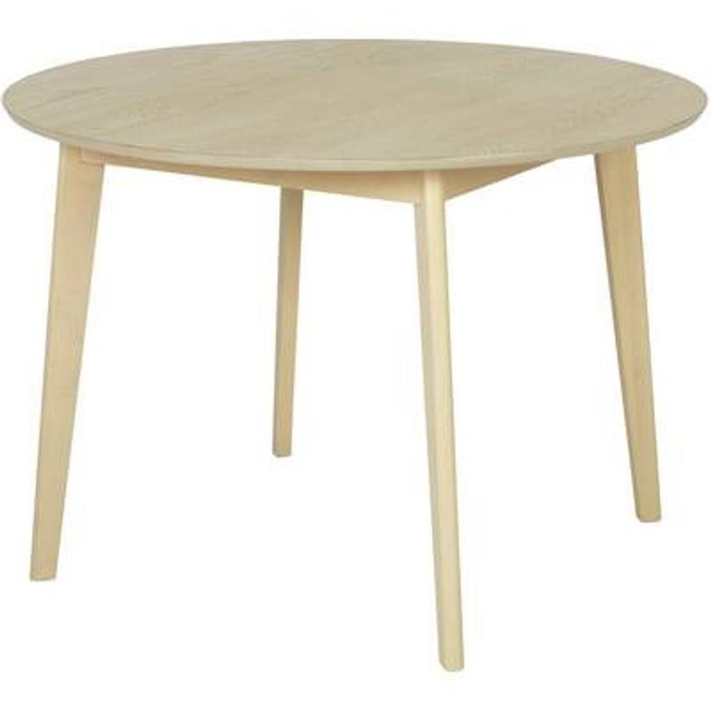 Habitat Skandi Oak Veneer Round 4 Seater Table

💥ExDisplay. Flat packed💥See pictures

Table size: H75, .
Diameter 110cm.
Wood effect table with solid wood legs.
Wood effect table top finish

💥Check our other items💥