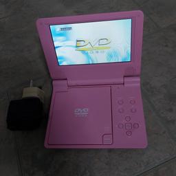7.5" inch pink portable rechargeable dvd player
Comes with power adaptor/charger
Collection from Wolverhampton. Local delivery for petrol cost