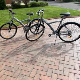 His & Her’s bikes for sale at £100 each, excellent condition very little use, ladies bikes has a attachment for the basket, gents has a distance & speedometer, both have bike stands, gel seats, I bought these from decathlon, pick-up from WA8 area, any questions please asked.