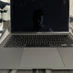 Recently bought this laptop for work however have no use for it now.

Brand Apple
Model name MacBook Air
Screen size 13.3 Inches
Colour Space Gray
Hard disk size 256 GB
CPU model Apple M1
RAM memory installed size 8 GB
Operating system Mac OS
Special feature Thin
Graphics card description Integrated