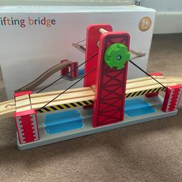 Lifting bridge compatible with Brio, Ikea and John Lewis train sets
Suitable from age 3+
Collection only B32