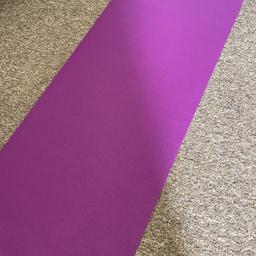 Purple yoga/fitness mat, used once excellent condition collection only