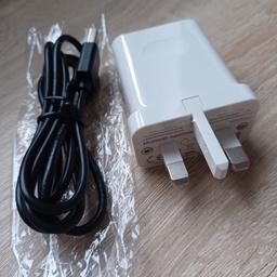 Brand new Huawei wall plug with Samsung Micro USB cable, was included with Android phones, brand new, never used