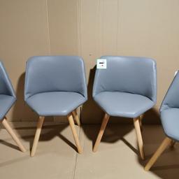 Habitat Quattro 4 Dining Chairs Grey

💥New/other. Flat packed in the box💥

Size of each chair H71, W52, D49cm.
Seat height 43cm
Maximum user weight per chair 130kg.

💥 Check our other furniture 💥