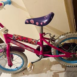 Very good condition like new.Only used handful of times.
Disney Princess 14 Inch Girls Bike Pink For Ages 4-6.
